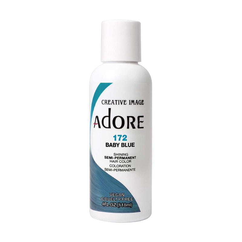 Adore Semi Permanent Hair Colour No. 172 Baby Blue 118ml Hair Colours - Semi Permanent Adore