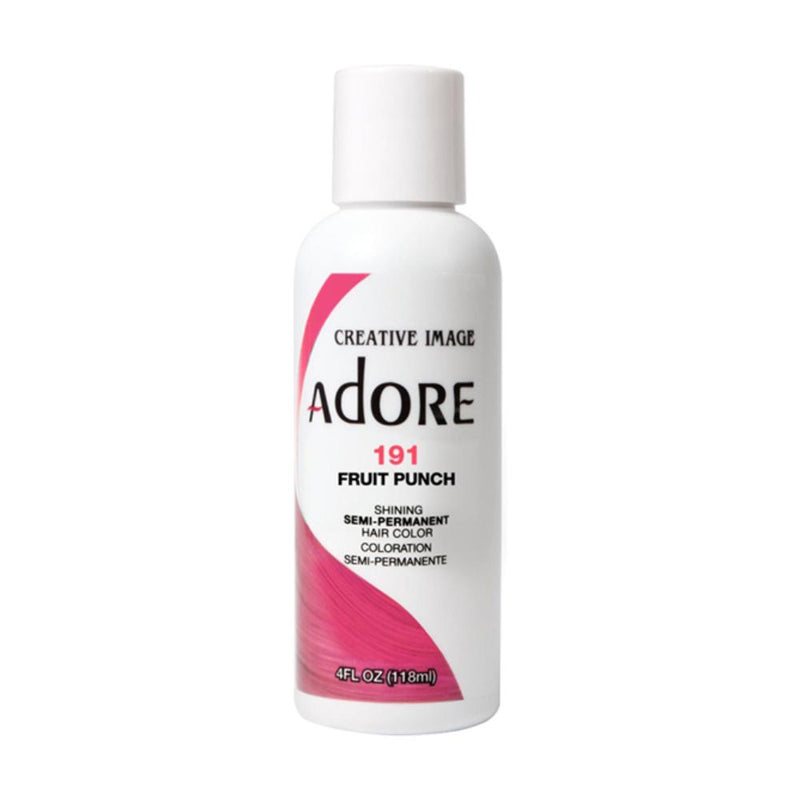 Adore Semi Permanent Hair Colour No. 191 Fruit Punch 118ml Hair Colours - Semi Permanent Adore