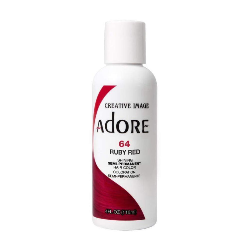 Adore Semi Permanent Hair Colour No. 64 Ruby Red 118ml Retail Adore