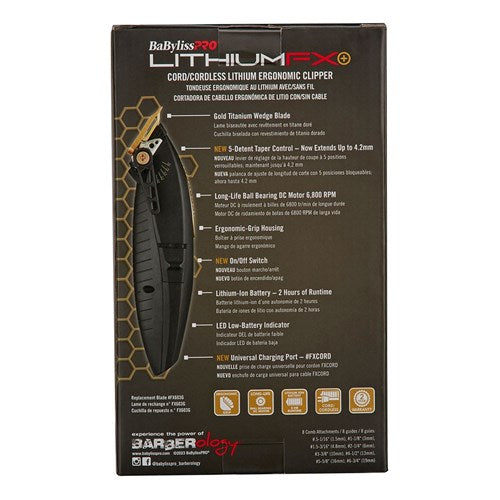BaBylissPRO Lithium FX Clipper Cord/Cordless Clipper BaBylissPRO
