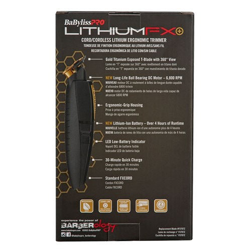 BaBylissPRO Lithium FX Trimmer Cord/Cordless Trimmer BaBylissPRO