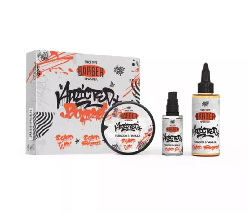 Barber Marmara Tobacco & Vanilla 3 Piece Beard Set Gift Packs Barber Marmara