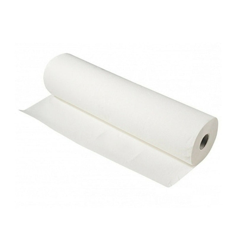 Bob Bed Roll Non-Woven Perforated without Crosscut White 80cm x 100m Retail Bob