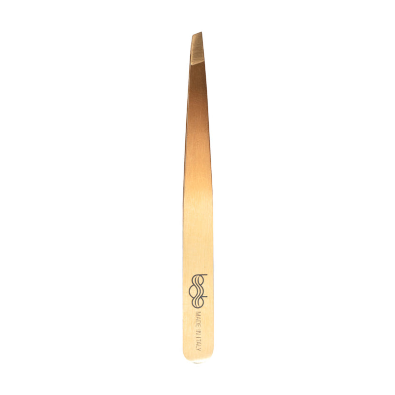 Bob Premium Tweezers Slant Gold - Made in Italy Retail Bob