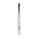 Bob Premium Tweezers Slant Silver - Made in Italy Retail Bob