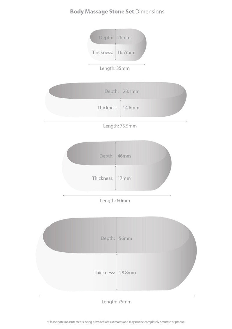 Joiken SPA Hot Stone 28 Piece Set 100% Basalt Rocks for Body Massage 453216 Massage Stones Joiken