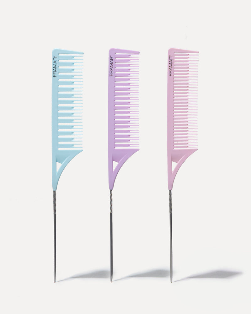 Framar Dreamweaver Highligting Combs Pastel 3pk Retail Framar
