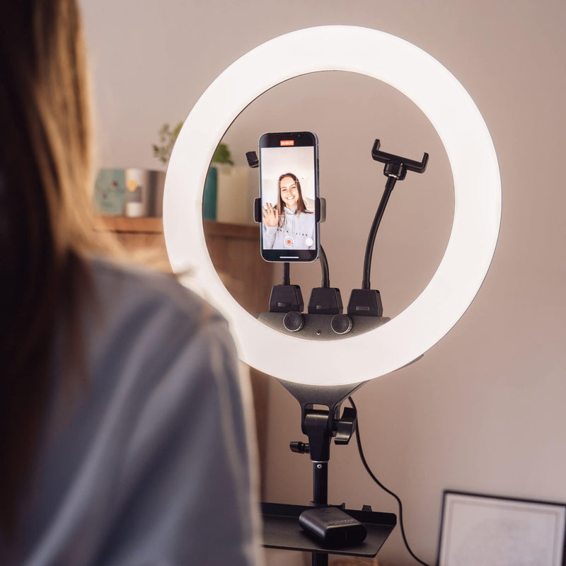 Karma LED Ring Light 18 inch Black Ring Lights & Moon Lights Karma