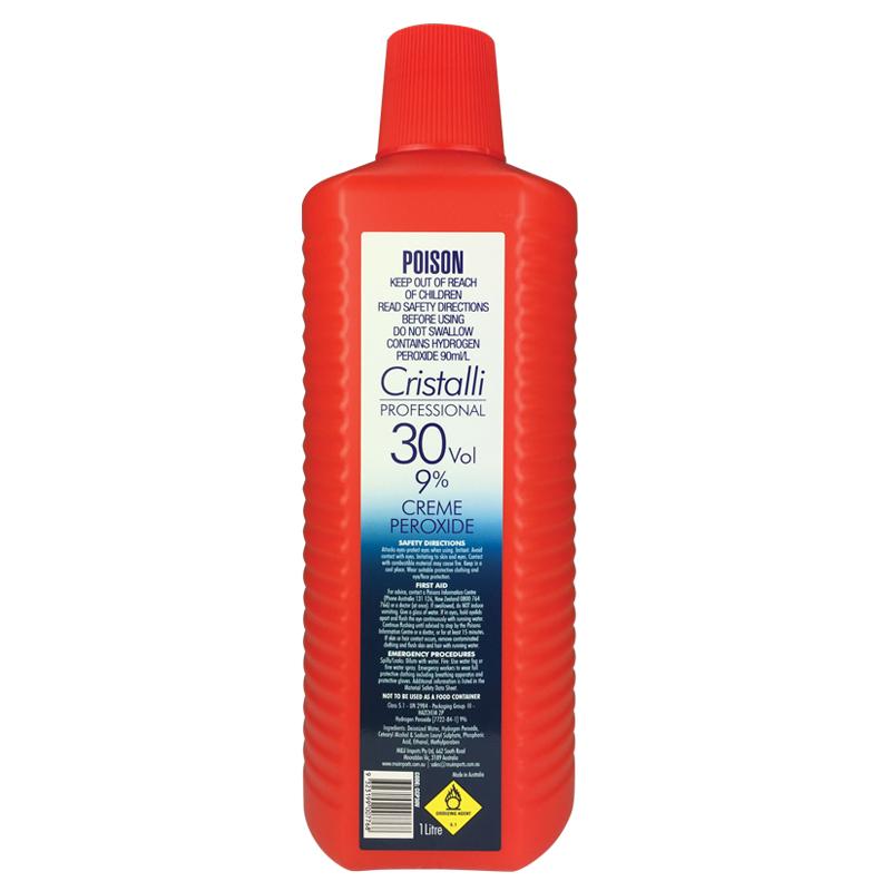 Cristalli Peroxide 30 Vol - 9% 1L Peroxides & Developers Cristalli