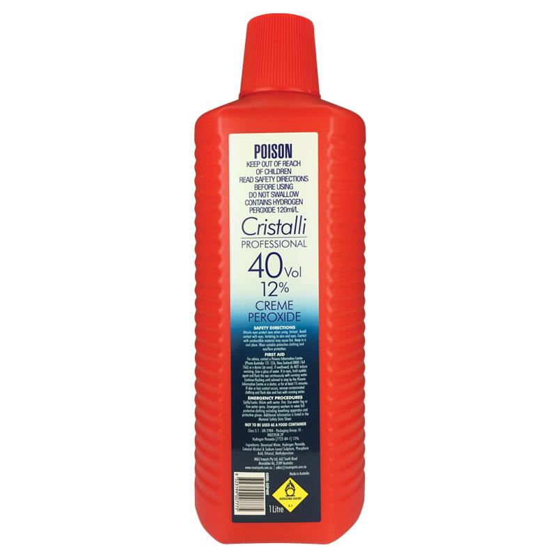 Cristalli Peroxide 40 Vol - 12% 1L Peroxides & Developers Cristalli
