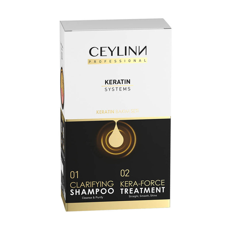 Ceylinn Keratin Straightening Treatment Hair Smoothing Kit 1L (Includes Clarifying Shampoo & Treatment) Keratin Kit Ceylinn