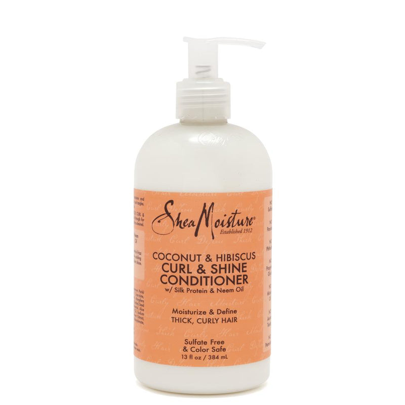 Shea Moisture Coconut and Hibiscus Curl and Shine Conditioner 384ml Retail Shea Moisture