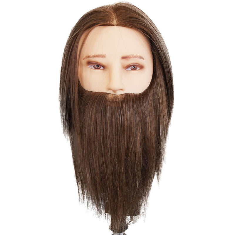 Dateline Professional Mannequin Medium Indian Hair With Beard Light Brown - James Retail Dateline