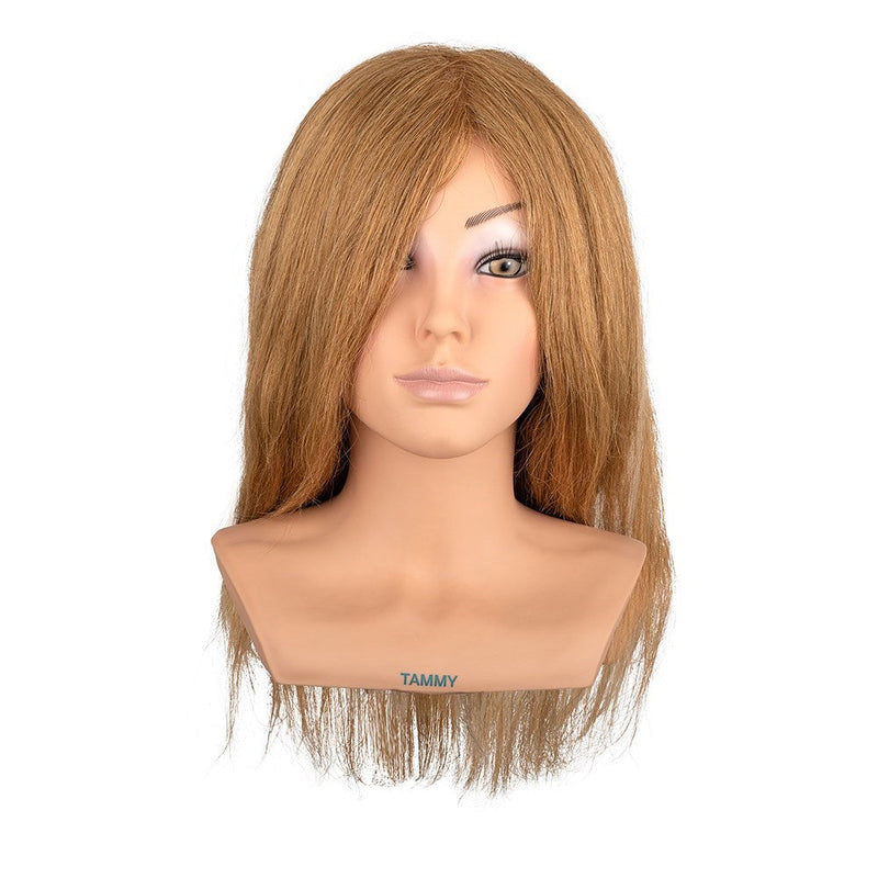 Dateline Professional Mannequin with Shoulders Medium Indian Hair Blonde - Tammy 16inch Mannequin Dateline