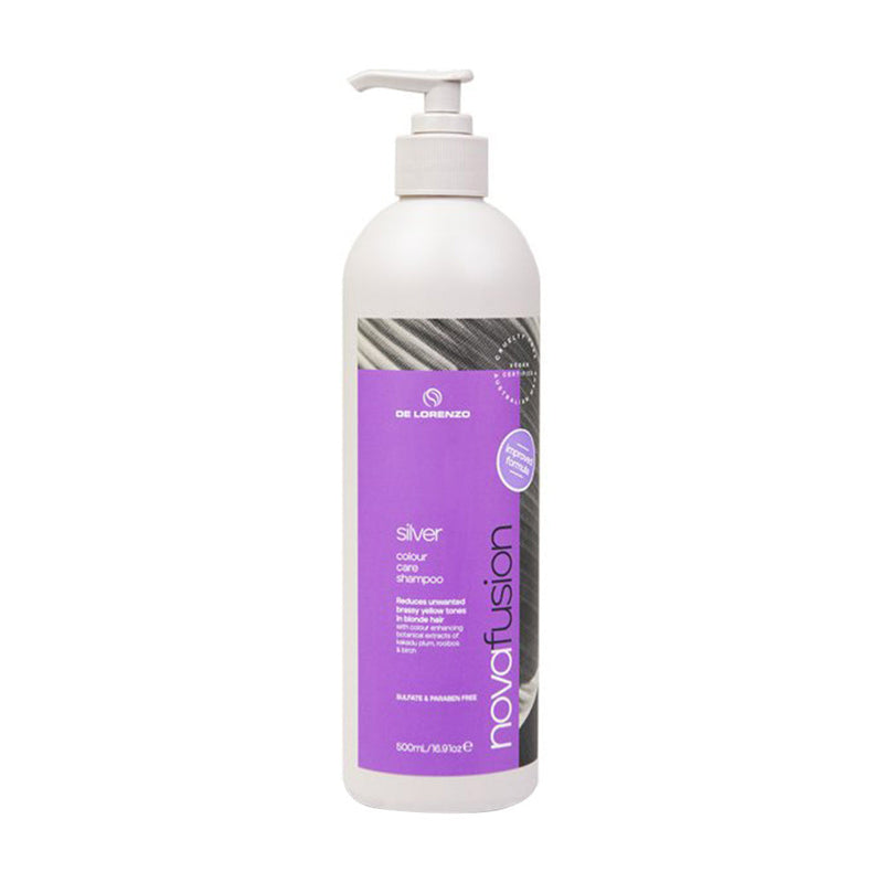 De Lorenzo Novafusion Silver Shampoo 500ml Retail De Lorenzo
