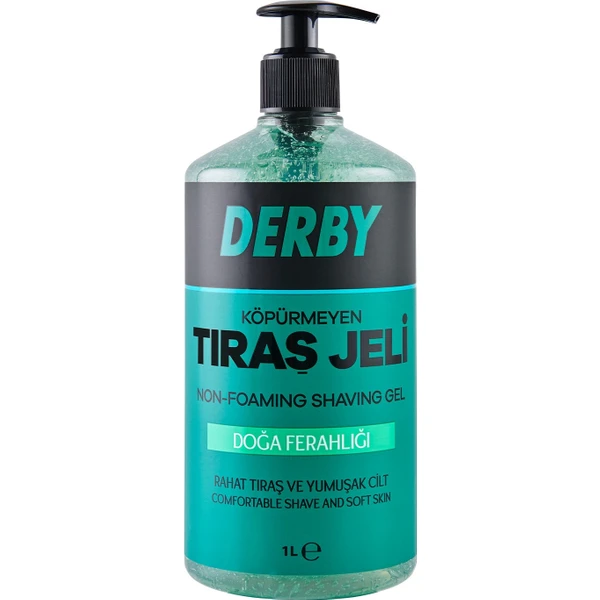 Derby Professional Turkish Non Foaming Shaving Gel 1L - Nature Refreshment Shaving Products Derby