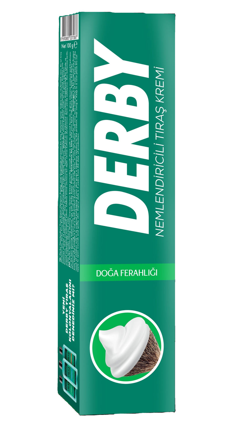 Derby Professional Turkish Shaving Cream Tube 100g - Natural Scent Shaving Products Derby