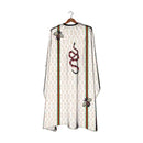 Deyaz Replicape Premium Salon Cape White With Two Stripes Capes Deyaz