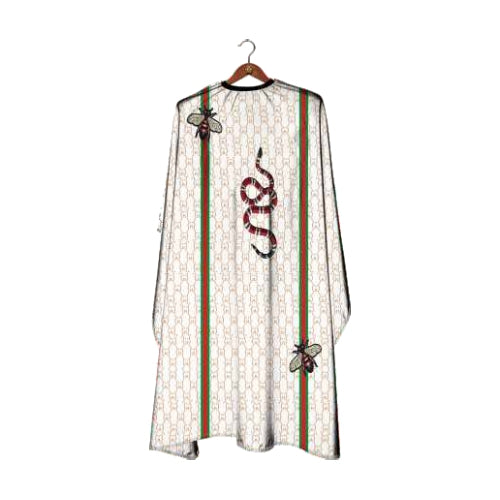 Deyaz Replicape Premium Salon Cape White With Two Stripes Capes Deyaz