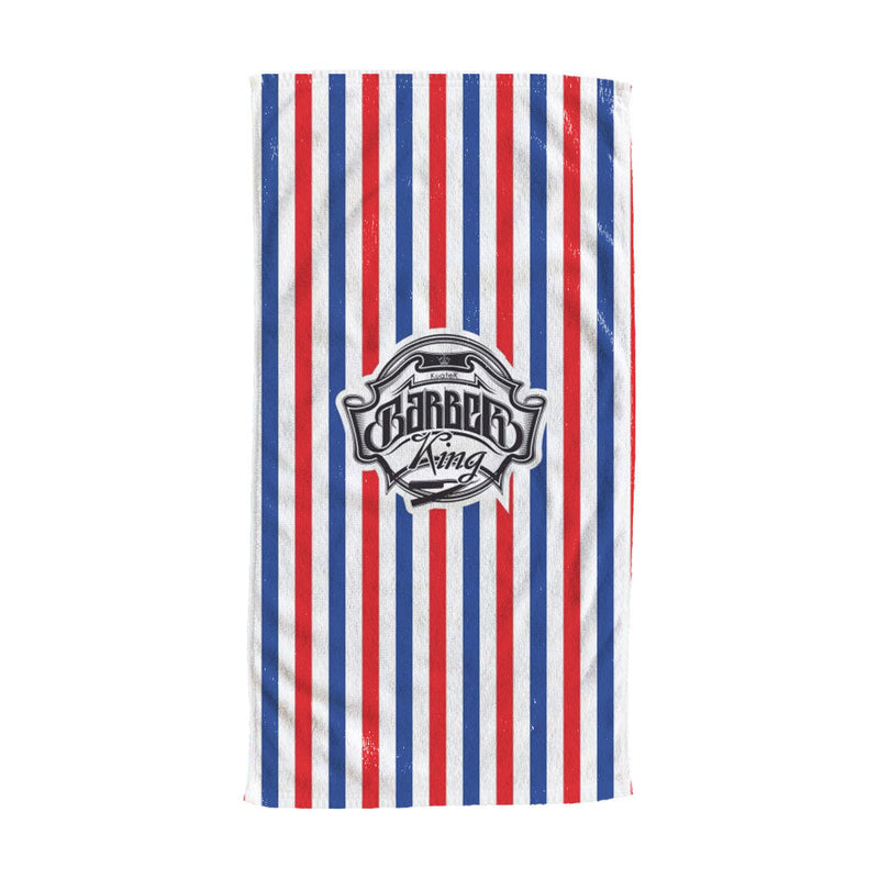 Deyaz Premium Salon Towel Barber King Red & Blue Stripe Towels Deyaz