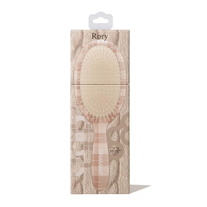Framar Plaid Hair Day Detangle Brush Charlotte Hair Brush Framar