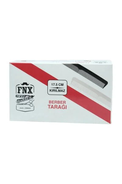 FNX 17.5cm Barber & Hair Dressing Cutting Comb Box 72pcs White Comb FNX