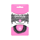 Freestyle Thin Hair Elastics Metal Free Black 6pc Retail Freestyle