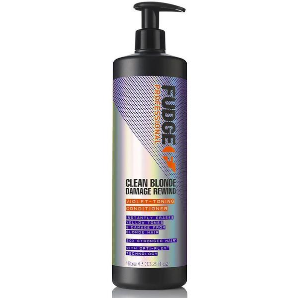 Fudge Clean Blonde Damage Rewind Conditioner 1L Shampoo Fudge