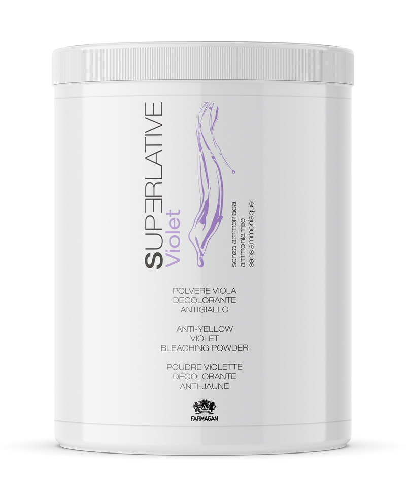 Farmagan Superlative Deco Ammonia Free Anti-Yellow Violet Bleaching Powder 500g – Made in Italy