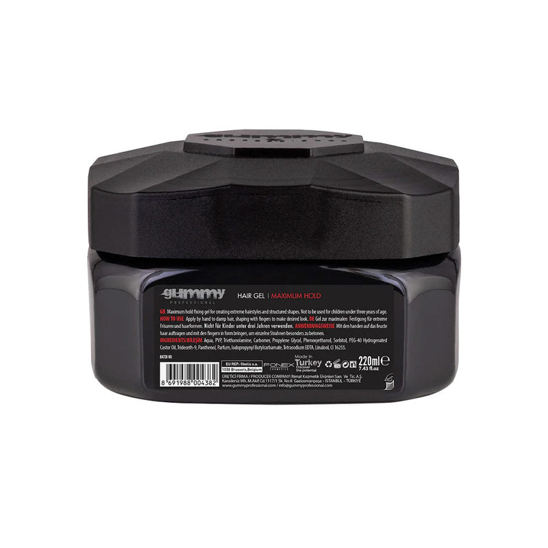 Gummy Professional Hair Gel Maximum Hold 220ml Hair Gel Gummy