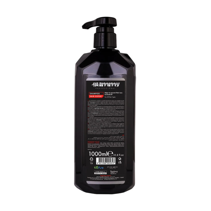 Gummy Professional Mens Hair And Beard Shampoo - Anti Dandruff & Anti Hair Loss 1L Shampoo Gummy