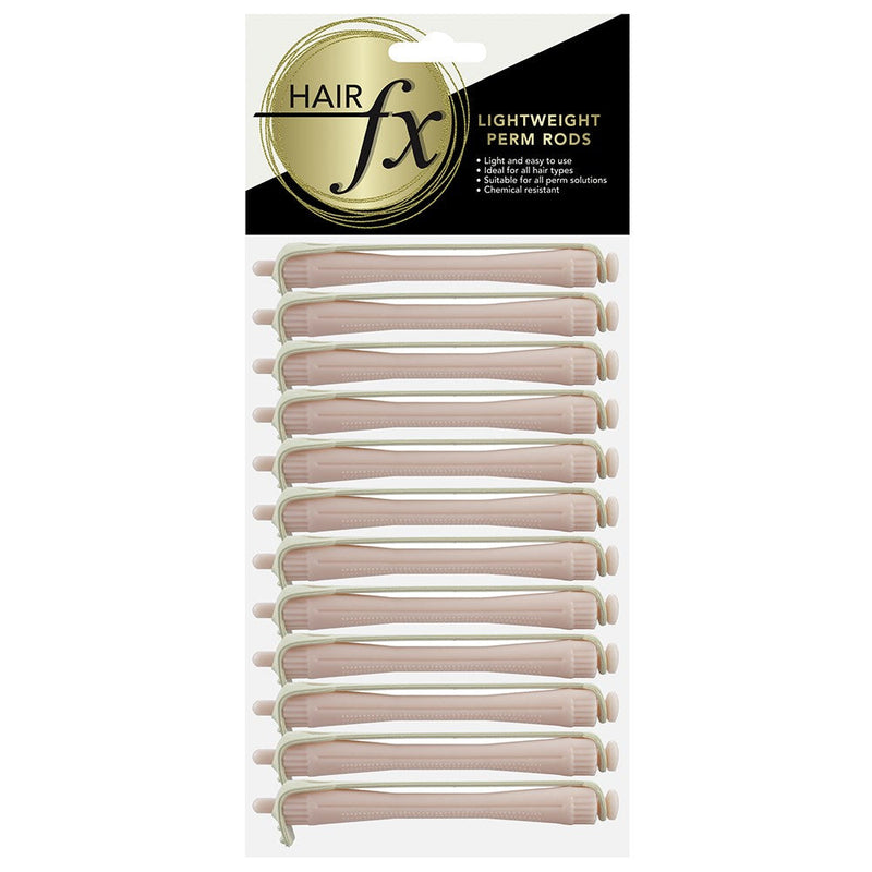 Hair Fx Lightweight Perm Rods 12pc 6mm Light Pink Retail Hair FX