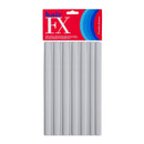 Hair FX Long Flexible Rollers 12pc 18mm x 25cm Grey Retail Hair FX