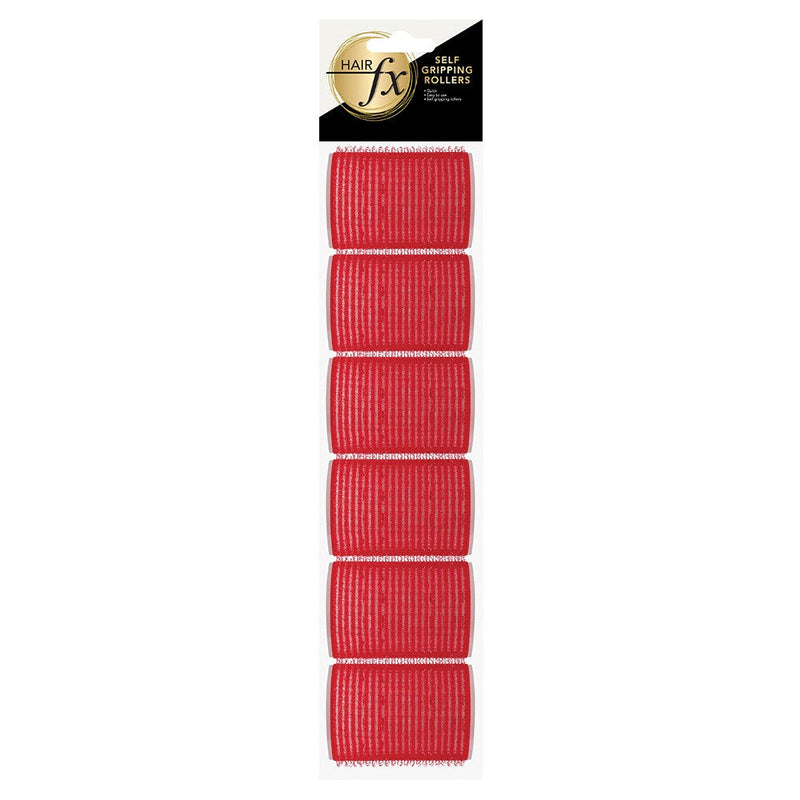 Hair FX Magic Grip Velcro Rollers 12pc 36mm Red Retail Hair FX