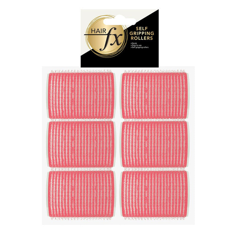Hair FX Magic Grip Velcro Rollers 12pc 44mm Pink Retail Hair FX