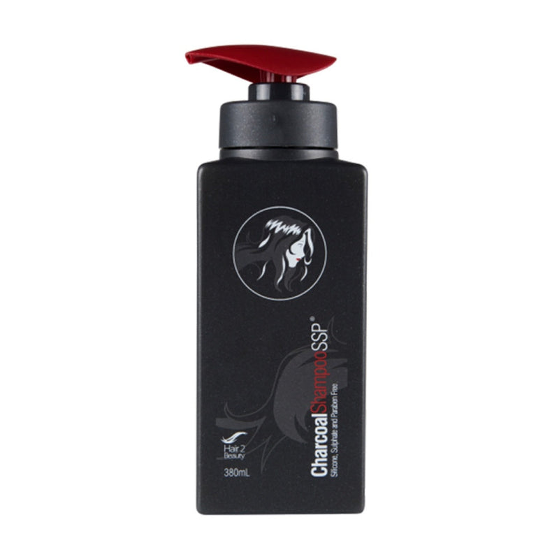 Hair 2 Beauty Charcoal Shampoo SSP 380ml Retail Hair 2 Beauty