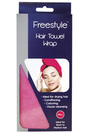 Freestyle Hair Towel Wrap Small Pink Retail Freestyle
