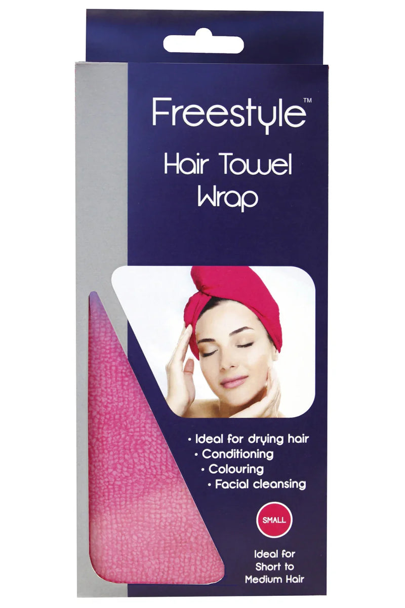 Freestyle Hair Towel Wrap Small Pink Retail Freestyle