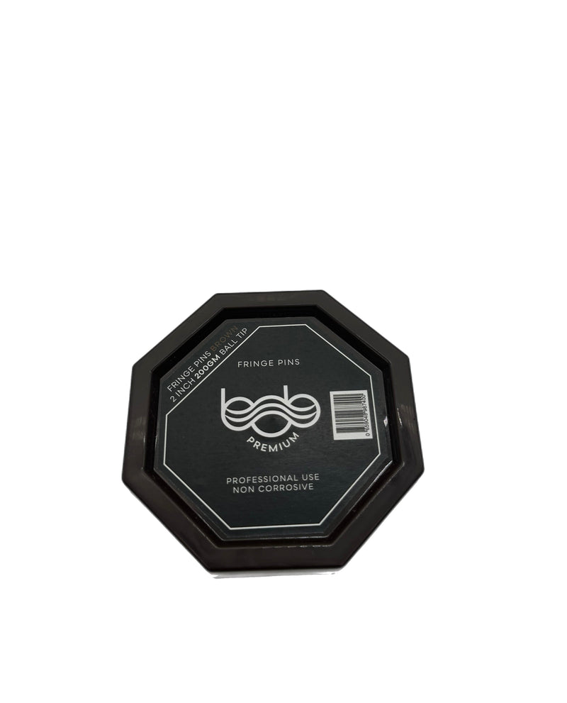 BOB Premium Fringe Pins With Ball Tip 2 Inch 200g - Brown Hair Clips Bob