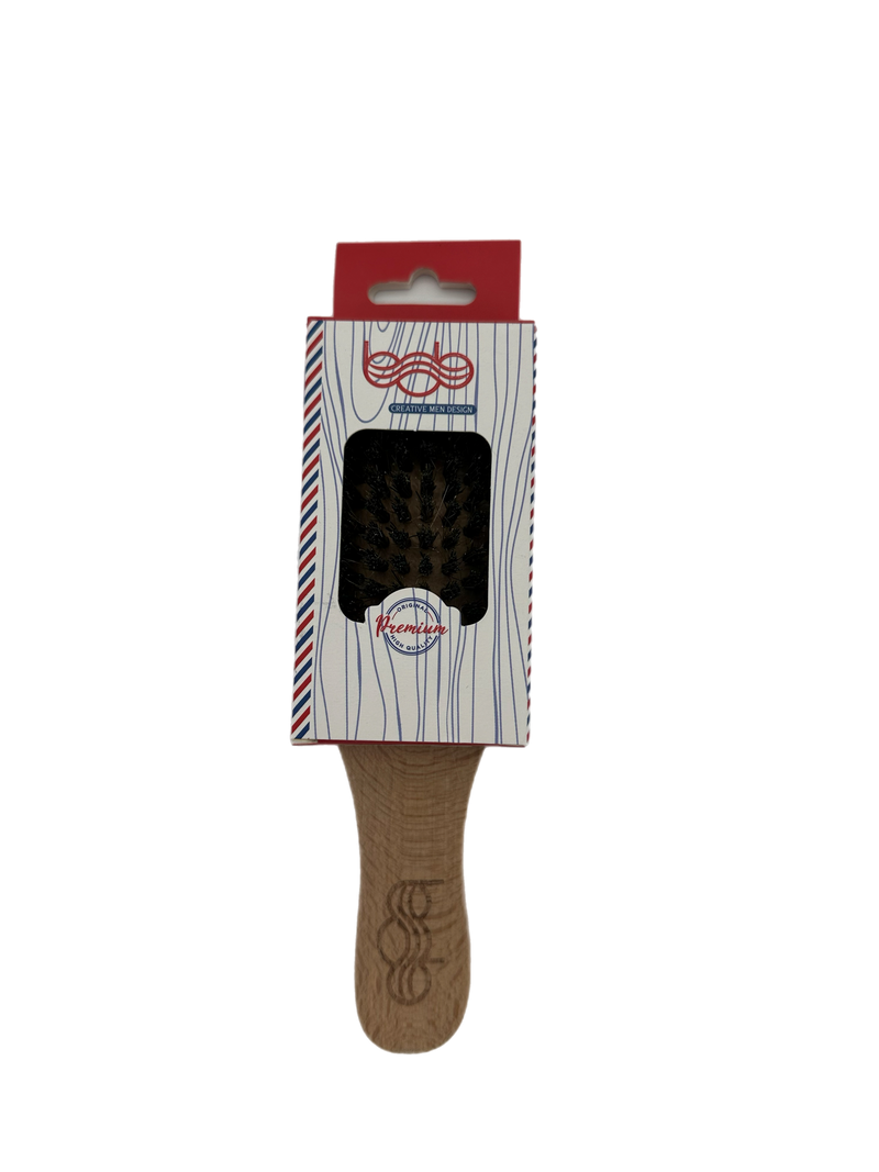 BOB Professional Premium Timber Beard Brush Retail Bob