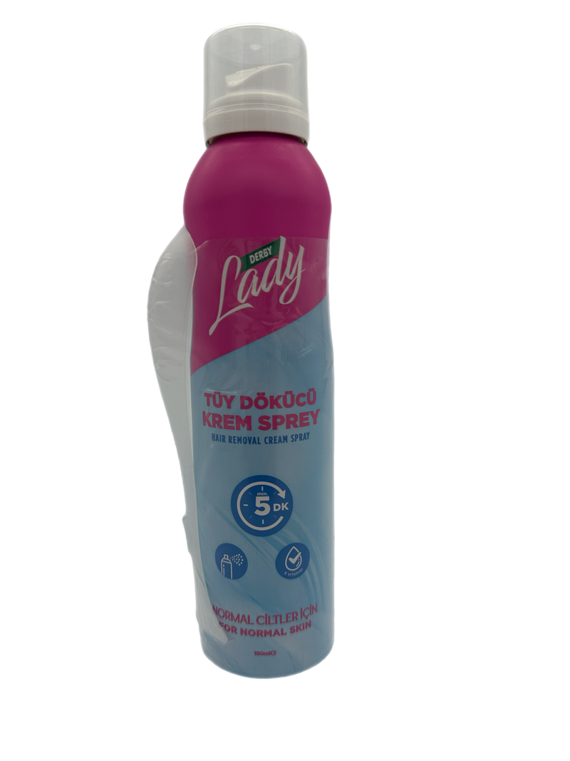 Derby Lady Hair Removal Cream Spray For Normal Skin 150ml Hair Removal Derby