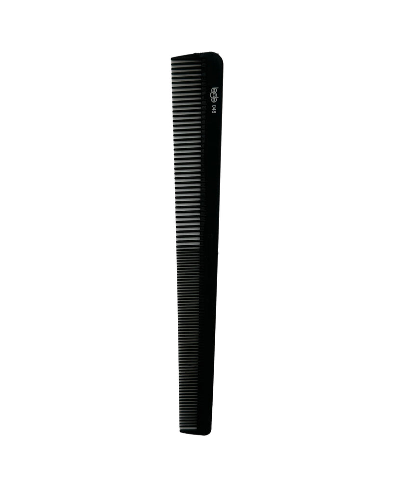 BOB Professional Antistatic Carbon Barber Tapered Hair Comb 048 - Black Retail Bob