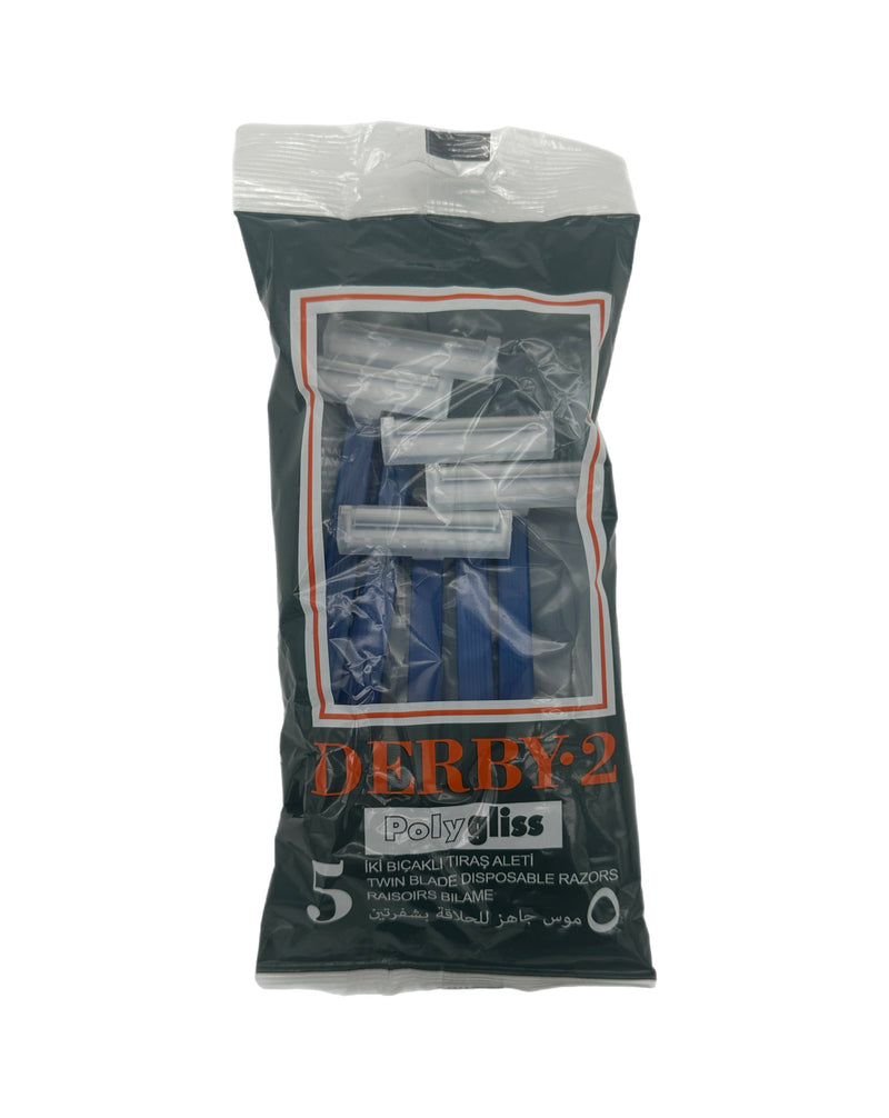 Derby 2 Twin Blade Disposable Razor 5pk Razors & Blades Derby