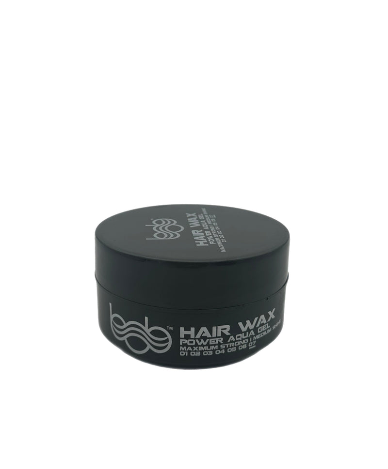 Bob Wax Deal - 48x Bob Hair Wax Power Aqua Gel Maximum Strength Medium Shine 150ml Grey Retail BOB