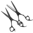 Iceman Mizumi Katani 5.5inch Hairdressing Scissors and Thinner Set Black Iceman