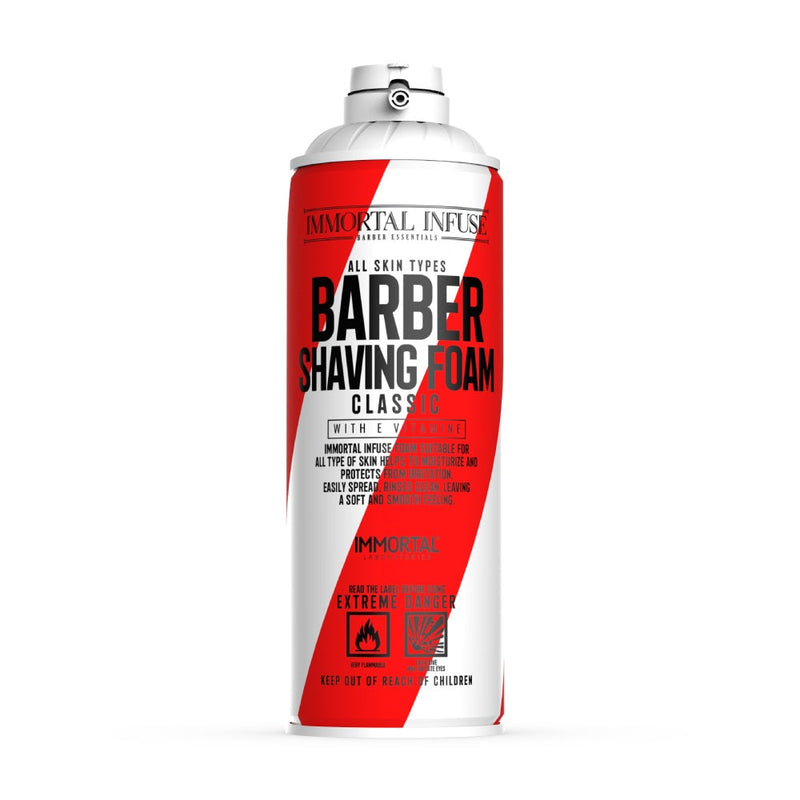 Immortal Infuse Barber Shaving Foam Classic 500ml Shaving Foam Immortal