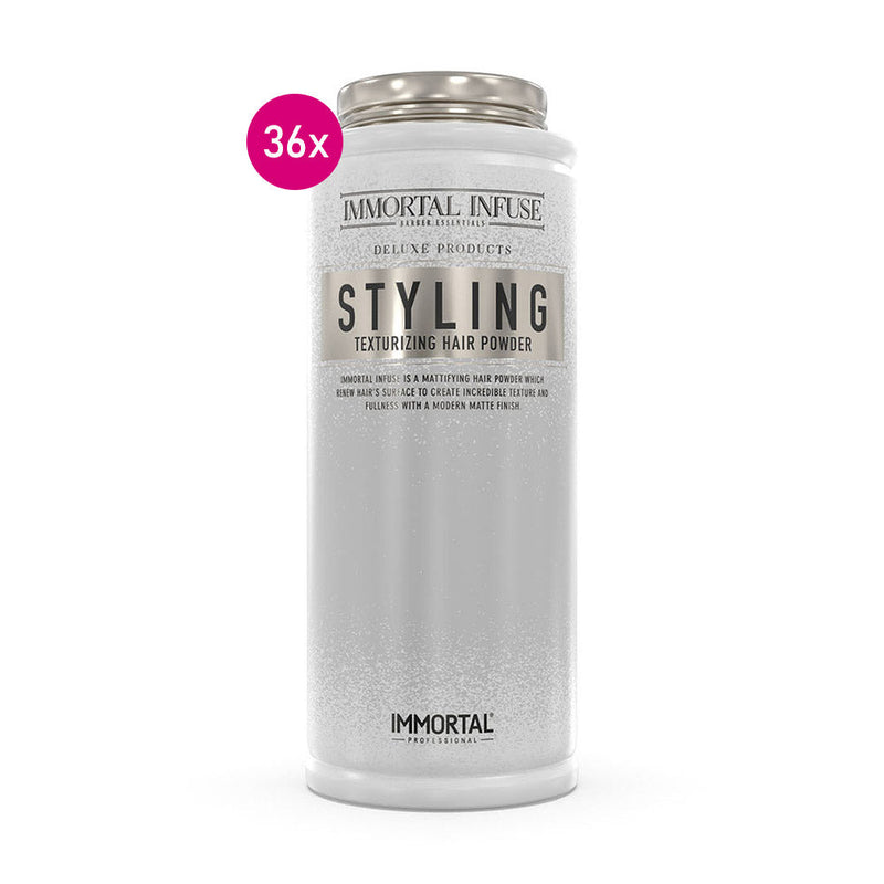 Immortal Infuse Styling Powder 20gr - 36 Piece with Display Stand Styling Powder IMMORTAL NYC