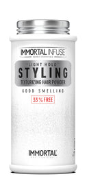 Immortal Infuse Hair Styling Powder 30gr White - Bonus 33% Free Hair Styling Powder Immortal