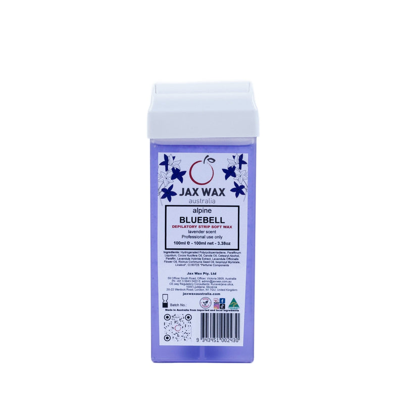 Jax Wax Alpine Bluebell Strip Wax Cartridge with Roller 100ml Cartridge Wax Jax Wax