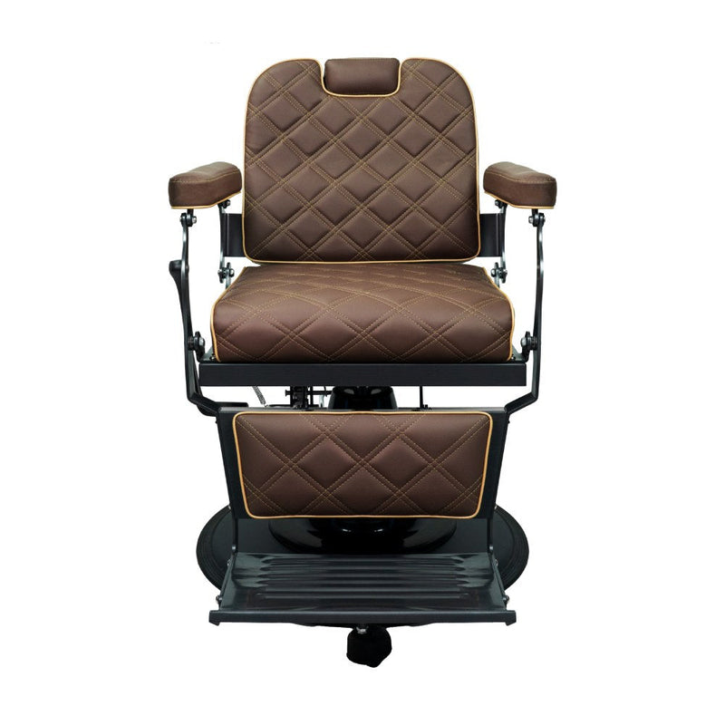 Karma Barber Chair Paddington Brown & Black 04101601 Barber Chair Karma